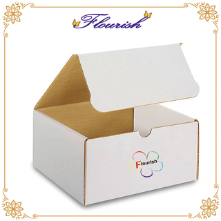 Custom Size White Shopping Mailer Carton Box