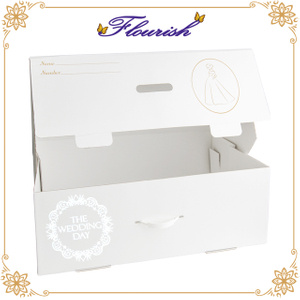 China Made Luxury Wedding Gown Packaging Paperboard Box 
