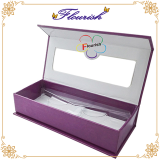 Purple Stylish Girls' Eyelash Packaging Beauty Salon Display Box