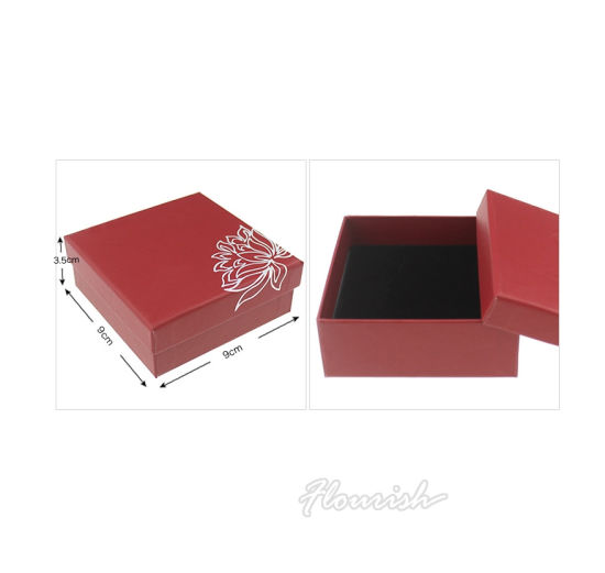 Custom Printing Coated Paper Lid And Base Type Cardboard Brooch Box for Party