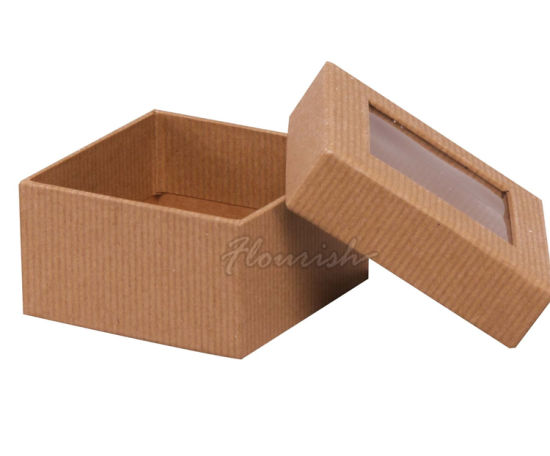 Custom Shaped Snack Dessert Storage Kraft Paper Box with Window
