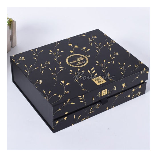 OEM Design Hot Foil Gold Stamping Tea Coffee Packaging Cardboard Paper Box 
