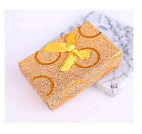 Hot Foil Golden Coated Paper Birthday Surprise Gift Packaging Box