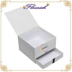 Custom Printing Cardboard Jewelry Flower Gift Storage Box with Drawer