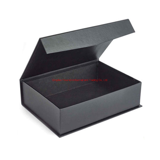 Custom Design Flip Top Type Rectangle Rigid Cardboard Wine Packaging Paper Box 