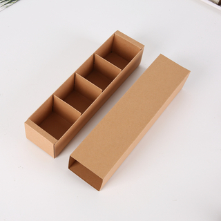 Wholesale Eco-friendly Recyclable Kraft Paper Packaging Macaron Box