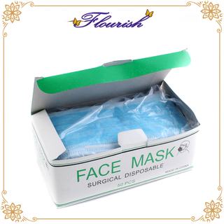 Custom Size Hinge Closure Disposable Surgical Face Mask Box 50 Pack