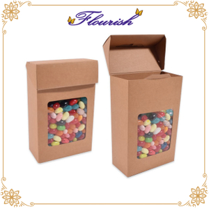 Special Designed Flip Top Kraft Paper Candy Box