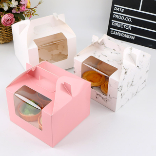 China Manufacturer Wholesale Kraft Paper Cake Box With Window